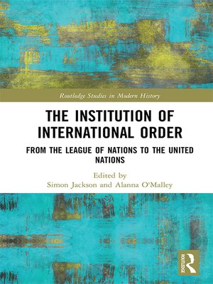 cover image of The Institution of International Order